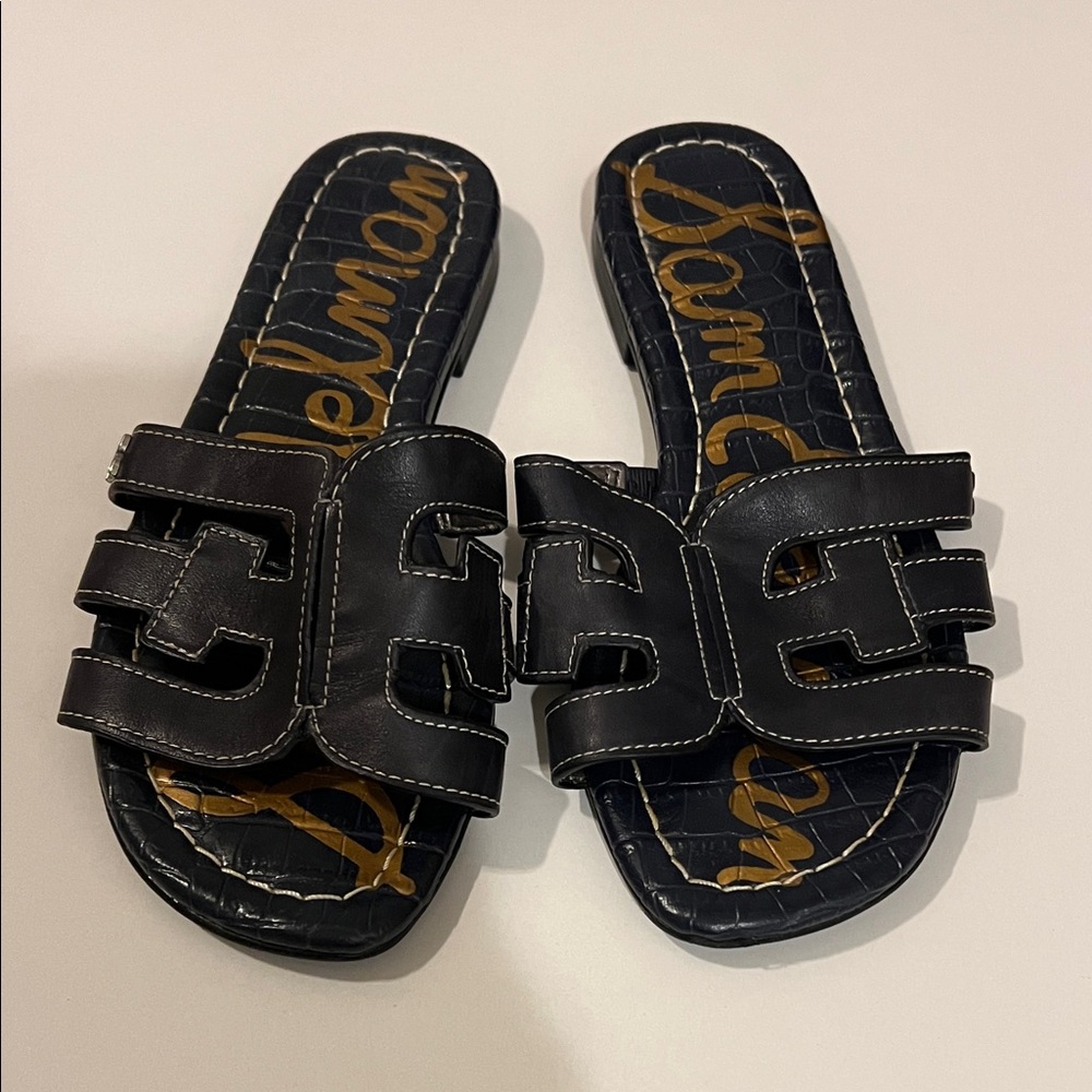 Sam Edelman Leather Slide Sandals